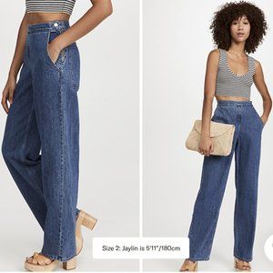 Rachel Comey Vento Wide Leg High Waisted Jeans Size 2 NWT